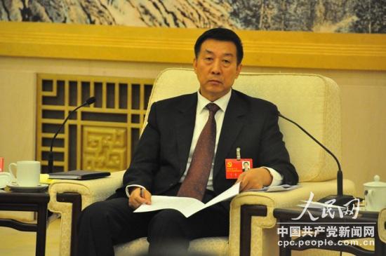 十八大代表、國資委主任王勇。人民網(wǎng)記者 曹華攝